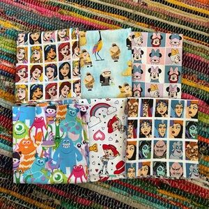 Joann Fabric Licensed Disney Character Fabric 12” x 45” Bundle of 6